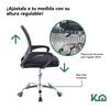 Silla de Escritorio Ergonomica Negra Tapizado Mesh Oficina