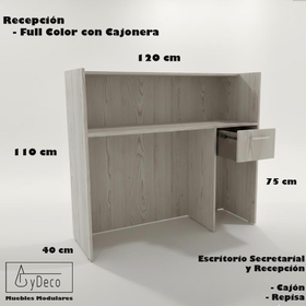 Recepción Full Color con Cajonera