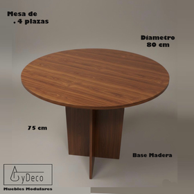 Mesa Redonda 4 Plazas