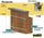 Recepción con escritorio Secretarial con base de Vidrio
