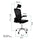 Silla Giratoria de Escritorio Ergonomica Negra Mesh Oficina